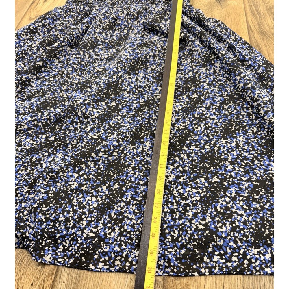 George Stretch Skirt Womens Size M (8-10) Black Elastic Waist Pull On Flare - Picture 5 of 9
